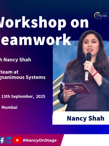 I offer specific, targeted workshops to meet your company's needs. This poster is from a teamwork workshop I designed for Magnanimous Systems, focusing on creating a more cohesive and productive team environment through hands-on learning.