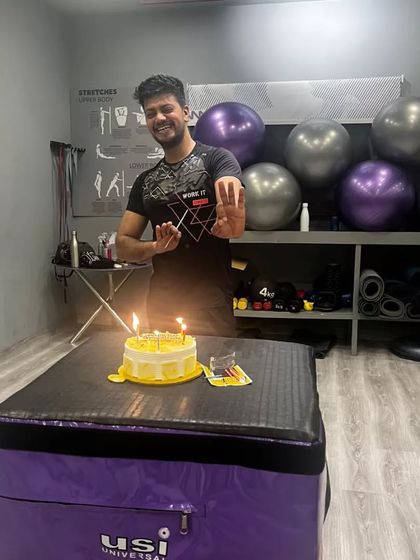 Another shot of our Bhangra instructor Ankit's birthday celebration. We believe in celebrating our team and making them feel loved.