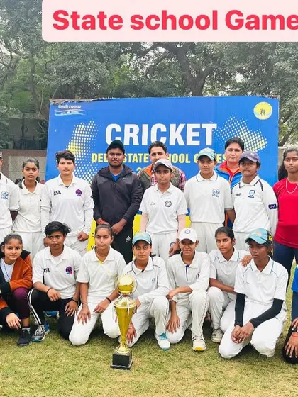 Our Zone-12 U-19 girls team after securing the 2nd position in the Delhi State School Games. A fantastic achievement for these talented players.