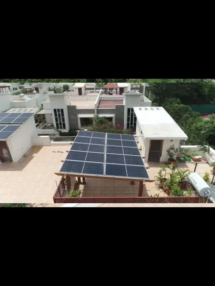 Our award-winning residential rooftop project in Bangalore for Mr. Kandaswamy. He chose our flagship Atrium product to meet his energy needs sustainably while enhancing the aesthetic appeal of his rooftop.