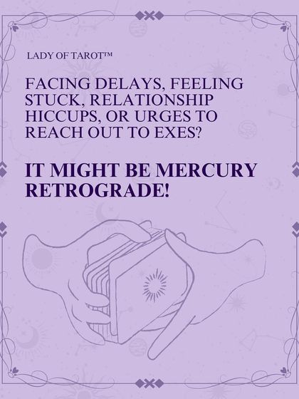 Are you facing delays, feeling stuck, or having urges to reach out to exes? It might be Mercury Retrograde. This period often brings up the past for review and resolution.