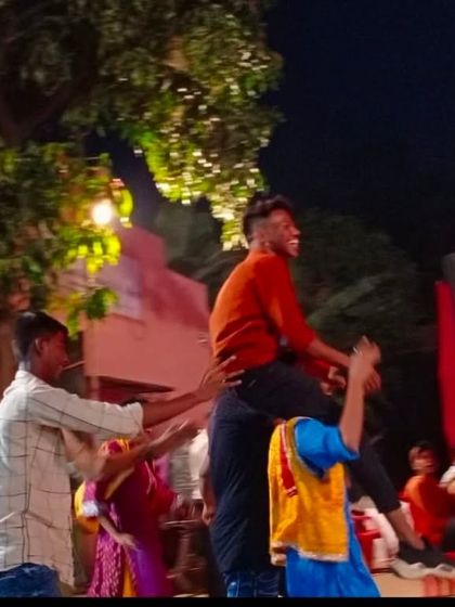 A dynamic moment from the St. Thomas Jr College team's award-winning performance at the 'Waves' festival. My group choreography focuses on creating high-energy, visually impactful moments like this lift to capture the audience's attention.