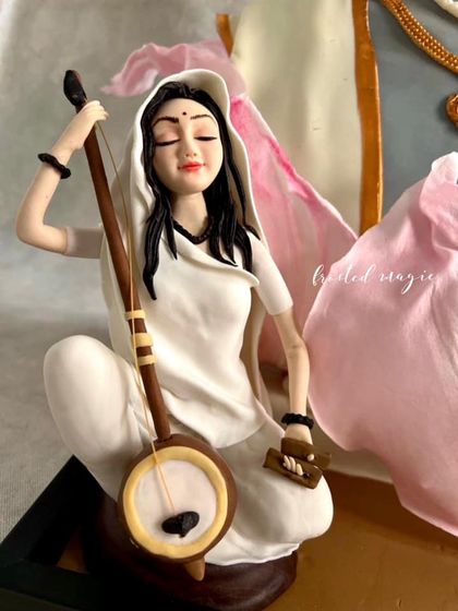 This view highlights the emotion and artistry I aimed to capture in this fully edible, sculpted piece.