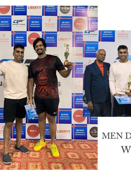 Congratulations to the Men's Doubles winners of our Badminton Tournament. A fantastic display of skill and sportsmanship.