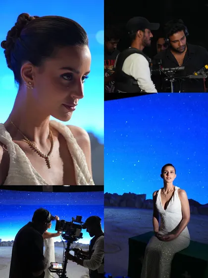 More moments from the Caratlane commercial shoot. These images showcase the beautiful close-ups achieved with our integrated lighting and the serene virtual environment we created on the LED wall.