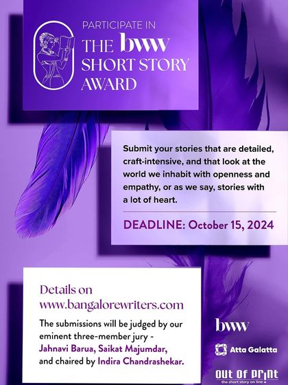 Only 15 days to go! A final call for entries for The BWW Short Story Award. Don't miss the deadline to submit your craft-intensive stories with a lot of heart.