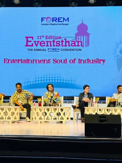 It was great to switch roles at Eventsthan, from performer to speaker. I sat on a panel discussing "Entertainment: Soul of Industry," sharing my journey with fellow professionals.