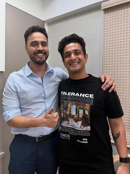 With the amazing chef Ranveer Brar. His culinary skills are legendary, and it was a pleasure to have him at the clinic.