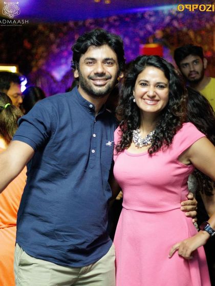 A lovely couple enjoying their night out.