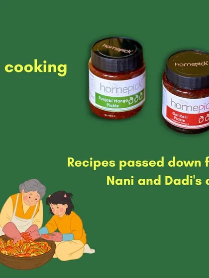 Our recipes are our heritage, passed down with care from our Nanis and Dadis. This is the foundation of Homepick, celebrating the love and wisdom in our mothers' cooking.