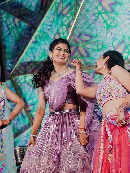 Sisters not related by blood but related by heart. This performance by the bride and her new sisters-in-law was a beautiful symbol of their blossoming friendship.