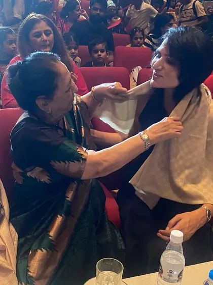 Receiving a token of appreciation. Moments like these reinforce my commitment to theatre education.