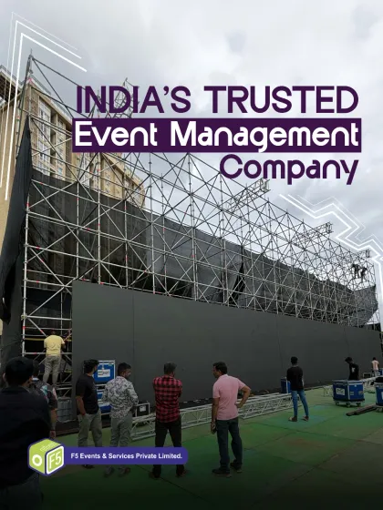 This image captures the essence of our work: turning an open space into a monumental structure ready for a world-class event. Our reputation as a trusted event infrastructure company is built on this foundation of precision, scale, and flawless execution.