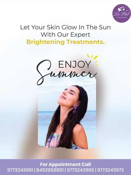Summer is a time to let your skin glow. I promote my expert brightening treatments to help clients feel confident in the sun by targeting dullness and pigmentation for a refreshed, healthy-looking complexion.