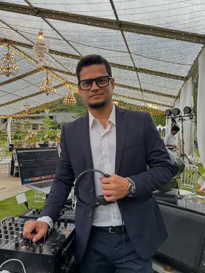 All set for a beautiful wedding reception at Amitarasa. Beyond the high-energy party, I bring a level of professionalism and preparation to ensure your special day's music is flawless and stress-free from start to finish.