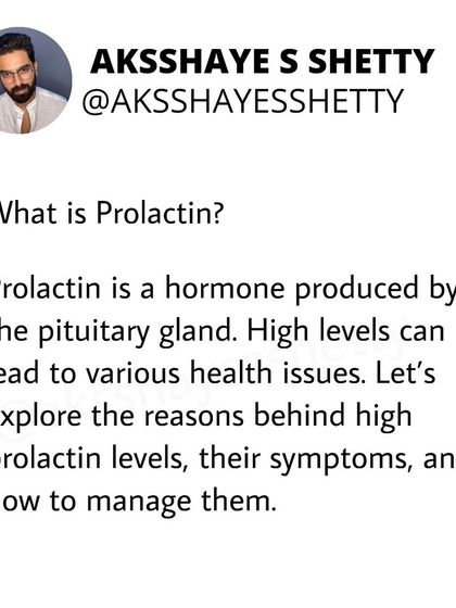 Prolactin is a hormone produced by the pituitary gland. High levels can lead to various health issues, including irregular menstrual cycles and infertility. Let's explore the causes, symptoms, and how to manage them.