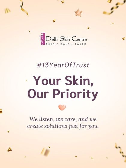 For 13 years, your skin has been our priority. We listen, we care, and we create solutions just for you. This anniversary celebrates the trust you've placed in us.