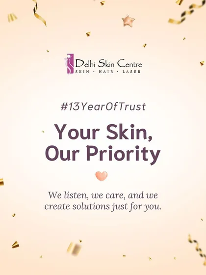 For 13 years, your skin has been our priority. We listen, we care, and we create solutions just for you. This anniversary celebrates the trust you've placed in us.