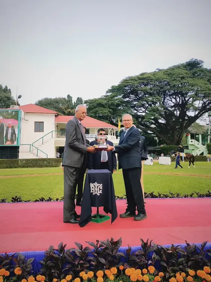 The Bangalore Turf Club Trophy presentation.