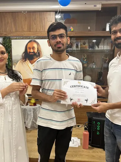 Recognizing the hard work of another "Yog Mitra" team member. Every participant is a winner in our eyes.