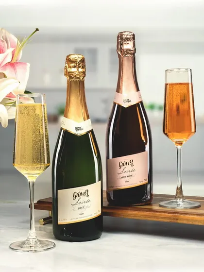 The Soirée collection is the perfect pair for every celebration. Whether you prefer the crisp Brut or the delicate Rosé, these sparkling wines are made to elevate any occasion.