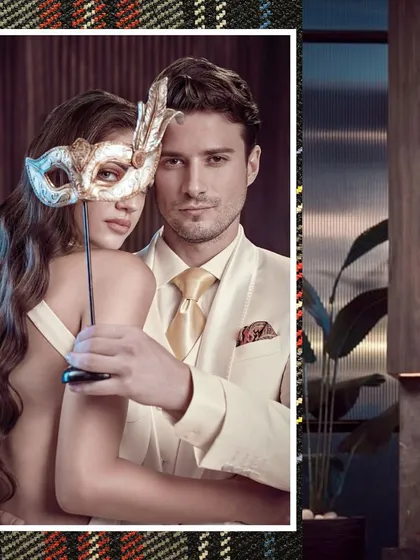 A mysterious and elegant shot for the SPAADAA 2022 campaign. I used masquerade masks and a classic off-white tuxedo to build a narrative of intrigue and romance for the suiting brand.