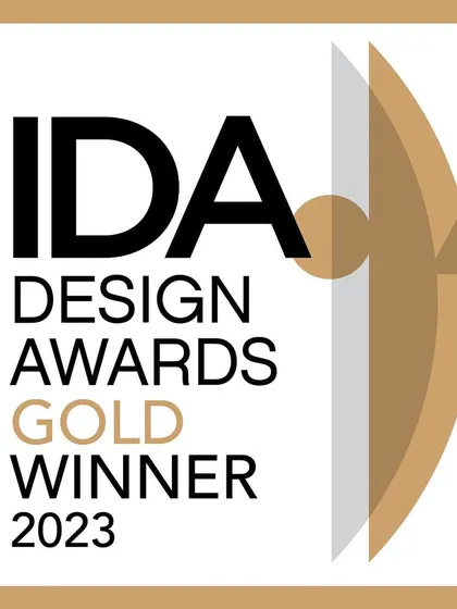 Our Gold Winner award for the Laxcon Steel Plant Office at the 2023 IDA Design Awards.