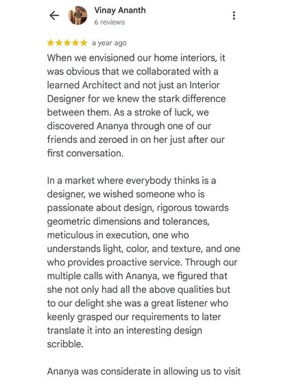 Jois Design House - Residential Interior Design & Build (Turnkey) Client Love & Press Features photo 6