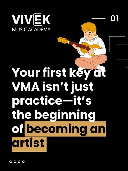 The first note you play with us is more than just practice. It's the first step on your path to becoming an artist, where you learn to express your unique voice through music.