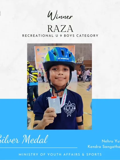 Raza earned a silver medal in the Recreational U-9 Boys category at the NYKS competition. We are so proud of his performance and effort.