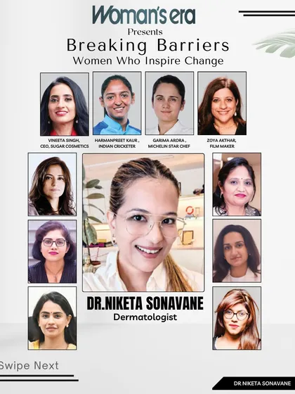 I was humbled to be featured alongside such inspiring women in the Women's Era 'Breaking Barriers' list. My goal is to empower more lives, one skin at a time, and this recognition fuels my passion.