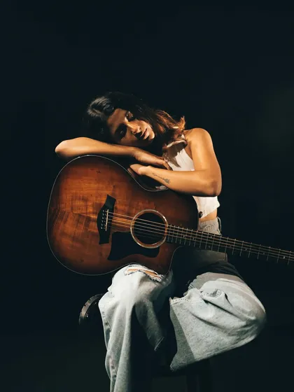 Music has always been my way of making sense of the world. This is me in my element, where I can be my most vulnerable and expressive self. I bring this same passion to every client project, helping you find your own voice.