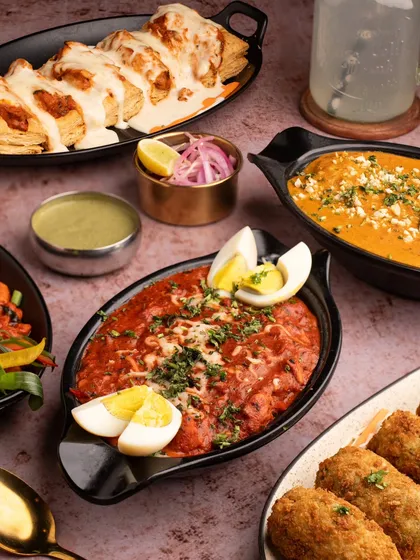 A full Indian food spread we shot for The Lantern Bar. This type of shot is perfect for showcasing the variety a restaurant offers.