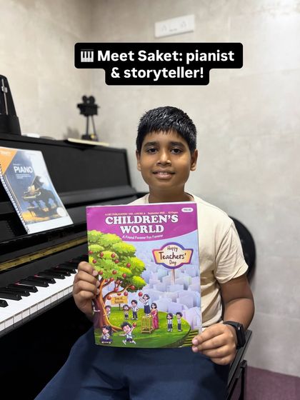 Meet Saket, a talented pianist and a published storyteller. We are so proud to see his passion for music inspire his creative writing.