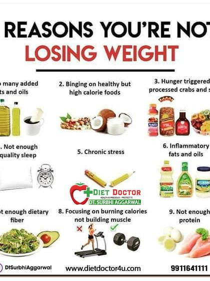 If you're not losing weight, one of these nine reasons could be why. From not getting enough sleep or protein to chronic stress, I help you troubleshoot your lifestyle to get back on track.
