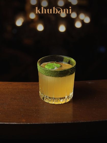 Spicy, zesty, irresistible. Meet the Picante, your new favorite cocktail, served with a signature salt rim and a fresh mint leaf.