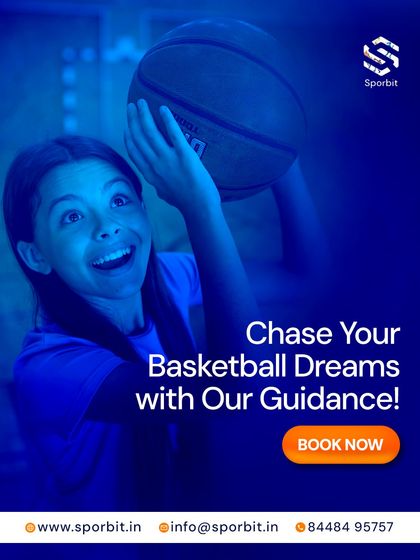 We guide every player as they chase their basketball dreams. This image captures the excitement and determination we foster in our youth programs for both boys and girls.