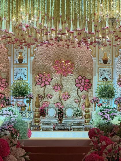 Regal Indian Traditions: A Symphony in Pink & Gold photo 42