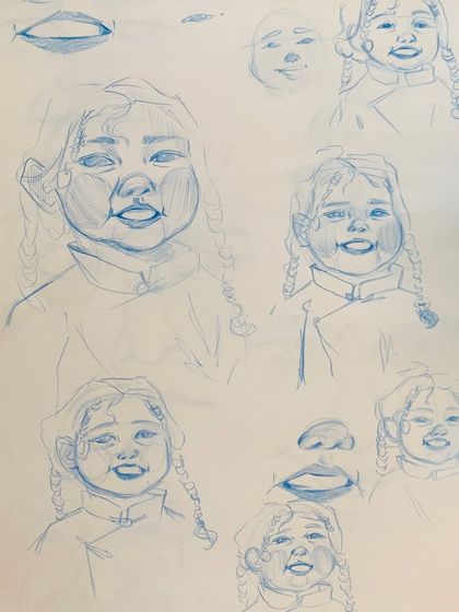 More character exploration, this time with a focus on capturing the joyful expression of a child.
