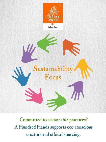 Sustainability is at the core of what we do. We are committed to supporting eco-conscious creators and ethical sourcing. This graphic is an invitation for makers whose practices are gentle on the Earth to apply to join us.