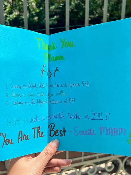 This is why we do what we do. A heartfelt, handmade card from our students Ahaan and Anush. Messages like this mean the world to us and fuel our passion for teaching.