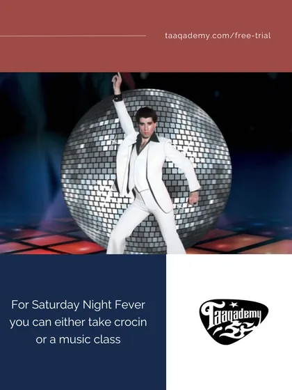 For Saturday Night Fever, you can either take crocin or a music class. I recommend the music class. Let us show you some disco. Gees!