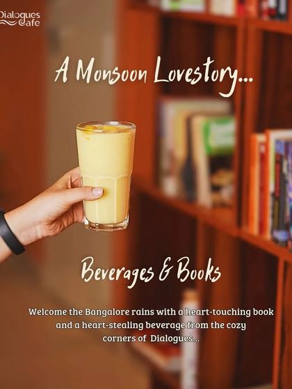 A monsoon love story featuring beverages and books. There's nothing better than welcoming the Bangalore rains with a heart-touching book and a delicious drink from a cozy corner.