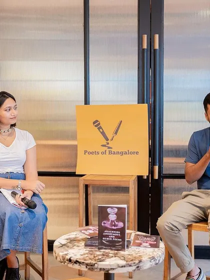 Prakash Raghupati shares from his collection, 'Arachnids Anonymous And Other Poems.' We provide a focused setting for poets and authors to present their work to an attentive audience.