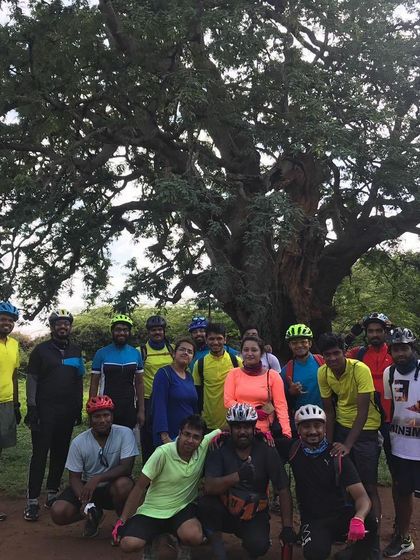 Another great group shot under the sprawling branches of an old tamarind tree.