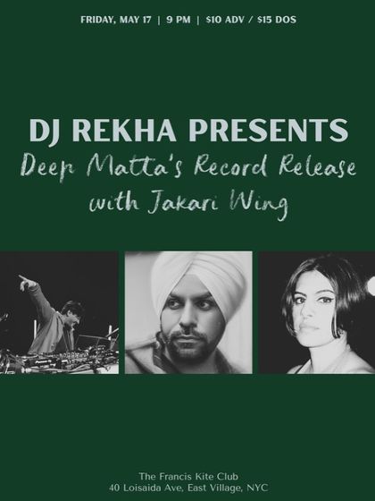 A poster for a record release party I presented. I also use my platform to produce and promote smaller, more intimate events for artists in my community.