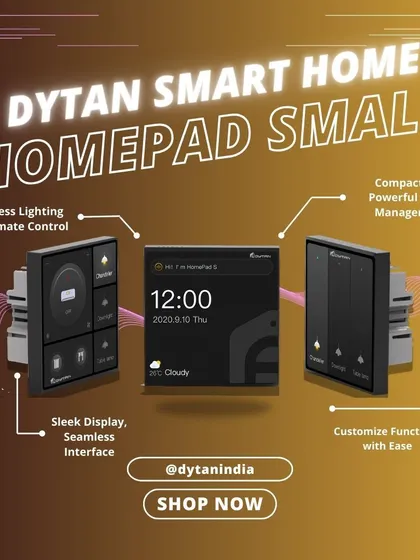 The HomePad Small offers powerful home management in a compact design. It provides effortless control over lighting and climate, with a sleek display and customizable functions that fit perfectly in any room.