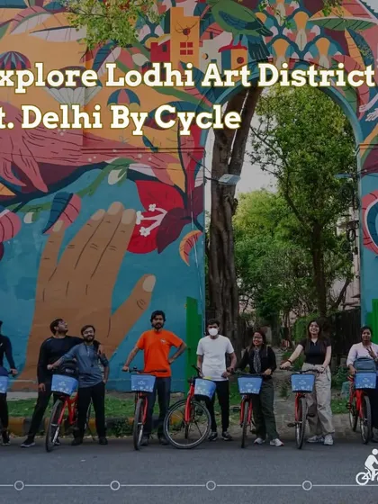 Explore Lodhi Art District with us. This image perfectly captures the blend of art, nature, and community that defines our tours.