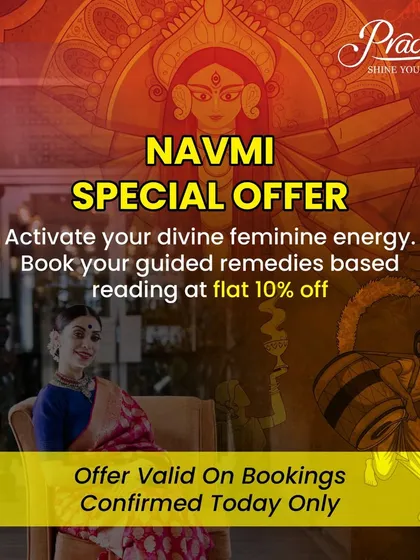 On the special occasion of Navmi, I offered a discount to celebrate the divine feminine energy in all of us. Keep an eye out for similar special offers on my numerology and tarot readings.