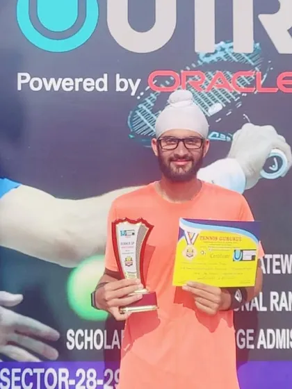 NTC's Gunek Singh showcased his dedication by emerging as a finalist in the UTR Men's Singles tournament held in Rohini, Delhi.